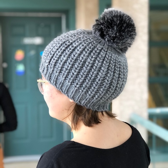 Grey Beanie by Rella - Picture 3 of 4